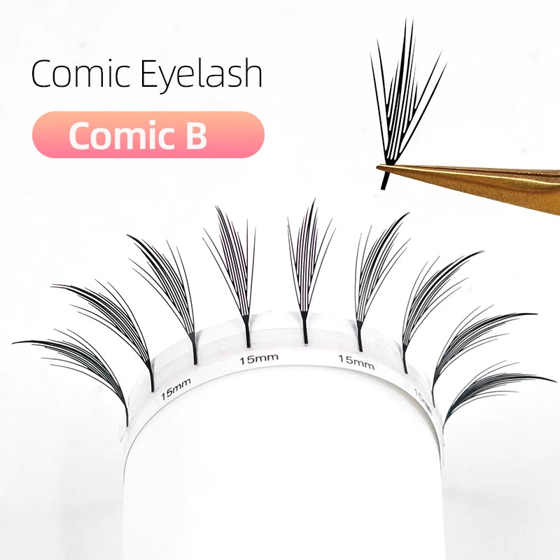 Yelix Spire Eyelashes Extension Feather Shape Individual Lashes Brazilian Volume Soft Lashes Customized Eyelashes Private Label