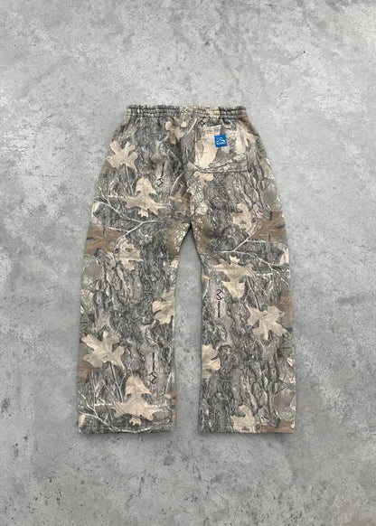 Y2K Retro SweatPants Camouflage Pattern Print Streetwear Men harajuku Street Hip Hop Unisex Oversized Casual Camo Baggy Trousers