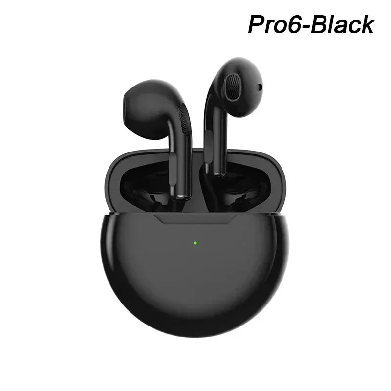 Original Pro 6 TWS Wireless Bluetooth Earphones Mini Pods Earbuds Earphone Headset For Xiaomi Android Apple IPhone Headphone