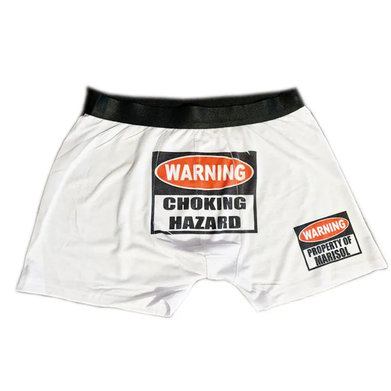 5pcs Sublimation DIY White Blank Polyester Boxer Briefs For Valentine and Father's Day Size S-2XL