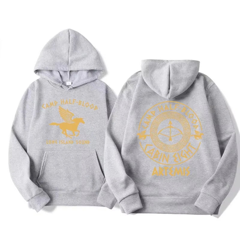 Percy Jackson Double Sided Graphic Hoodie Camp Half Blood, Heroes of Olympus Hoodies Men's Clothing Vintage Harajuku Sweatshirts