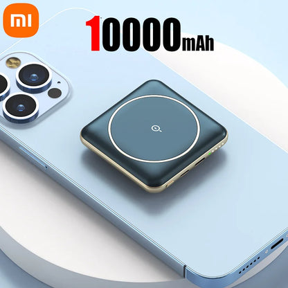 Xiaomi 50000mAh Power Bank Mini Magnetic Wireless Powerbank Fast Charging Thin External Battery For iPhone Huawei Samsung