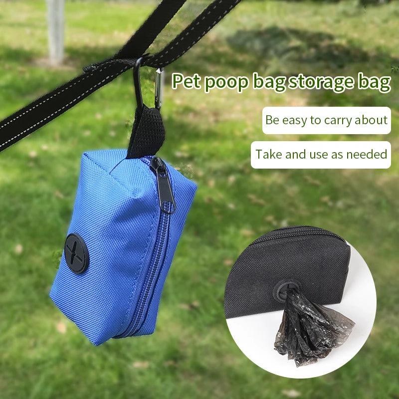 Pet Dog Poop Bag Holder Leash Attachment Adjustable Mini Travel Garbage Bag Dogs Waste Poop Bags Dispenser Pet Cleaning Tools