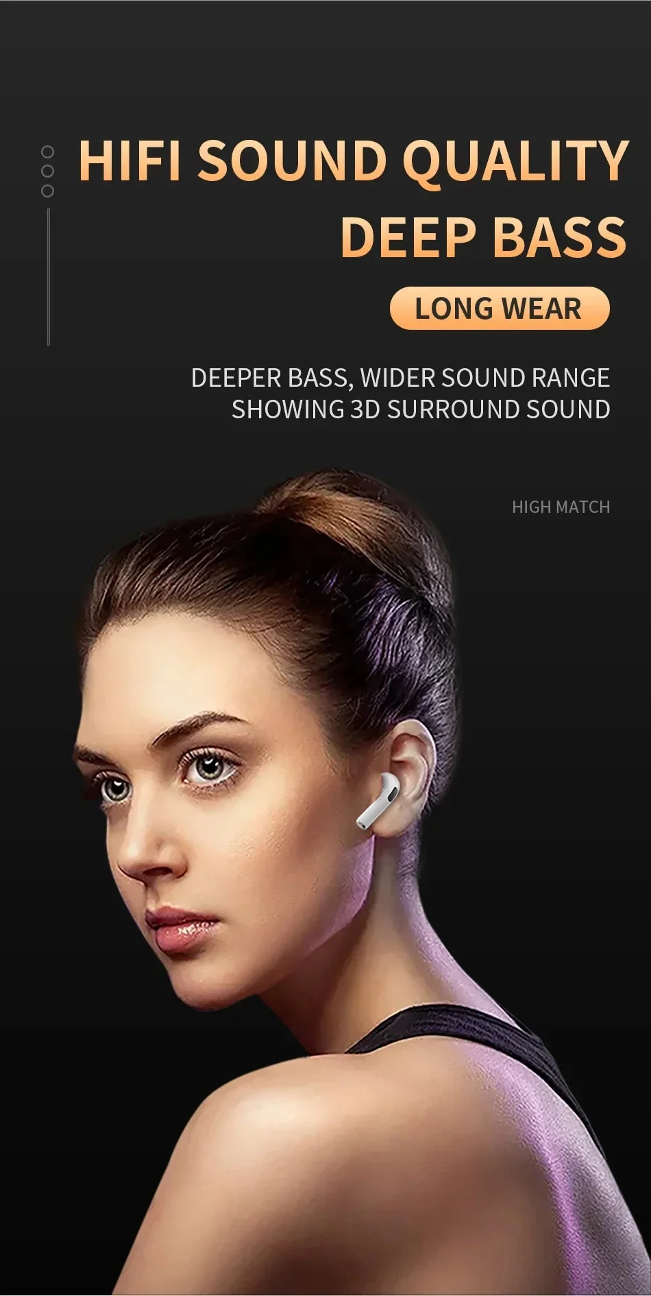 Original Pro 6 TWS Wireless Bluetooth Earphones Mini Pods Earbuds Earphone Headset For Xiaomi Android Apple IPhone Headphone