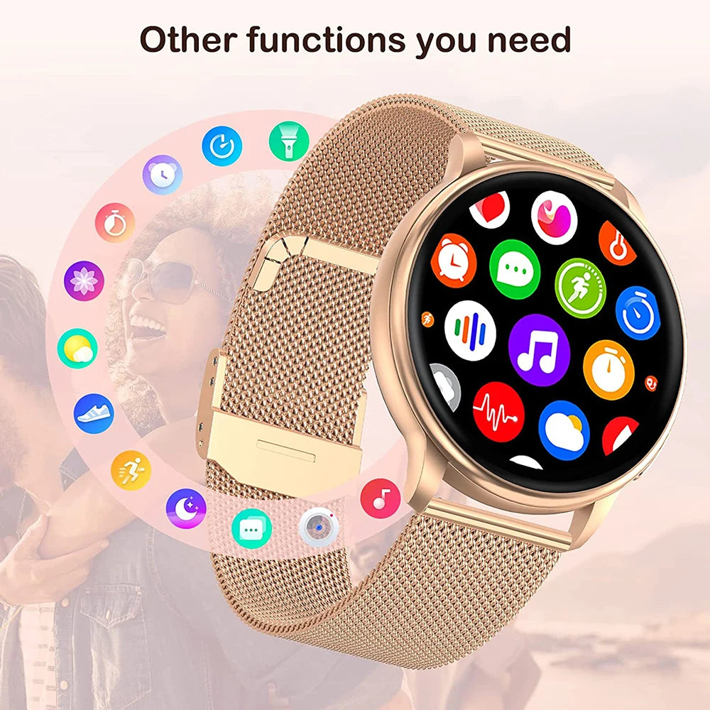 MEVADEN Bluetooth Call Smart Watch Women Custom Dial Watches Men Sport Fitness Tracker Heart Rate Smartwatch For Android IOS