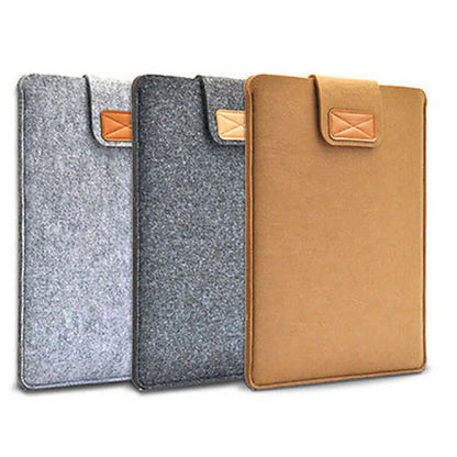 13Inch 15inch Felt Sleeve Slim Tablet Case Cover Bag for MacBooks Air Pro Solid Color Tablet Storage Bag
