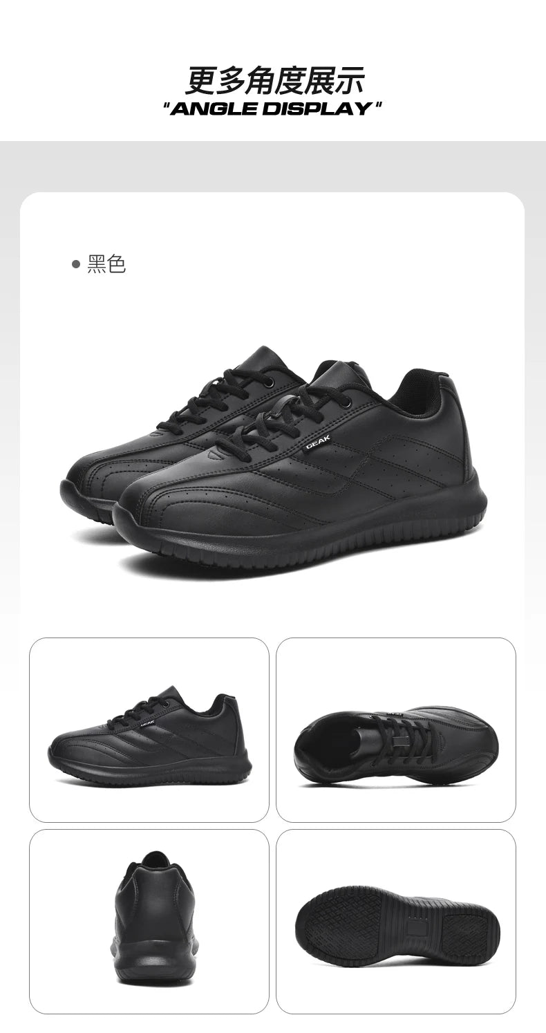 Chef shoes four season new non-slip oil-proof waterproof kitchen work shoes men's fashion casual outdoor breathable sports shoes