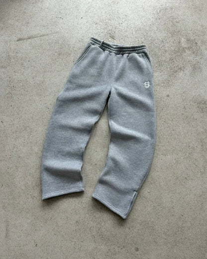 Y2K Retro Straight Pants Tracksuit Streetwear Pants Personalized Pant Leg Zipper Embroidery  Hip Hop Casual Joggers Men Pants