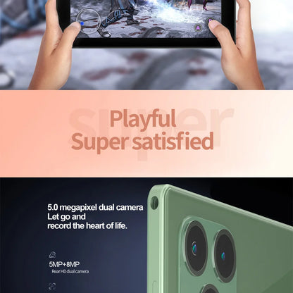 10.1 Inch 5G Android Tablets 4G LTE Phone Call Dual SIM Dual Cameras Octa Core 8GB+ 256GB ROM Wi-Fi Bluetooth Google Tablet Pc